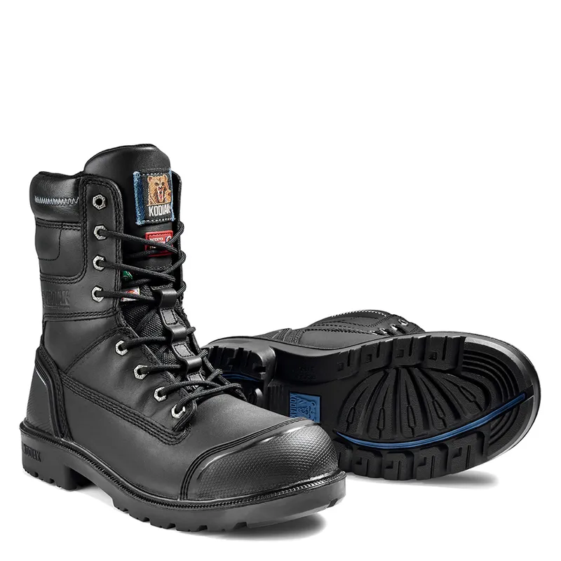 Men's Kodiak Black Blue Plus 8" Work Boot 3192BK