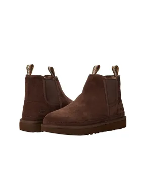 Men's Plain Ankle Boots,Dark Brown