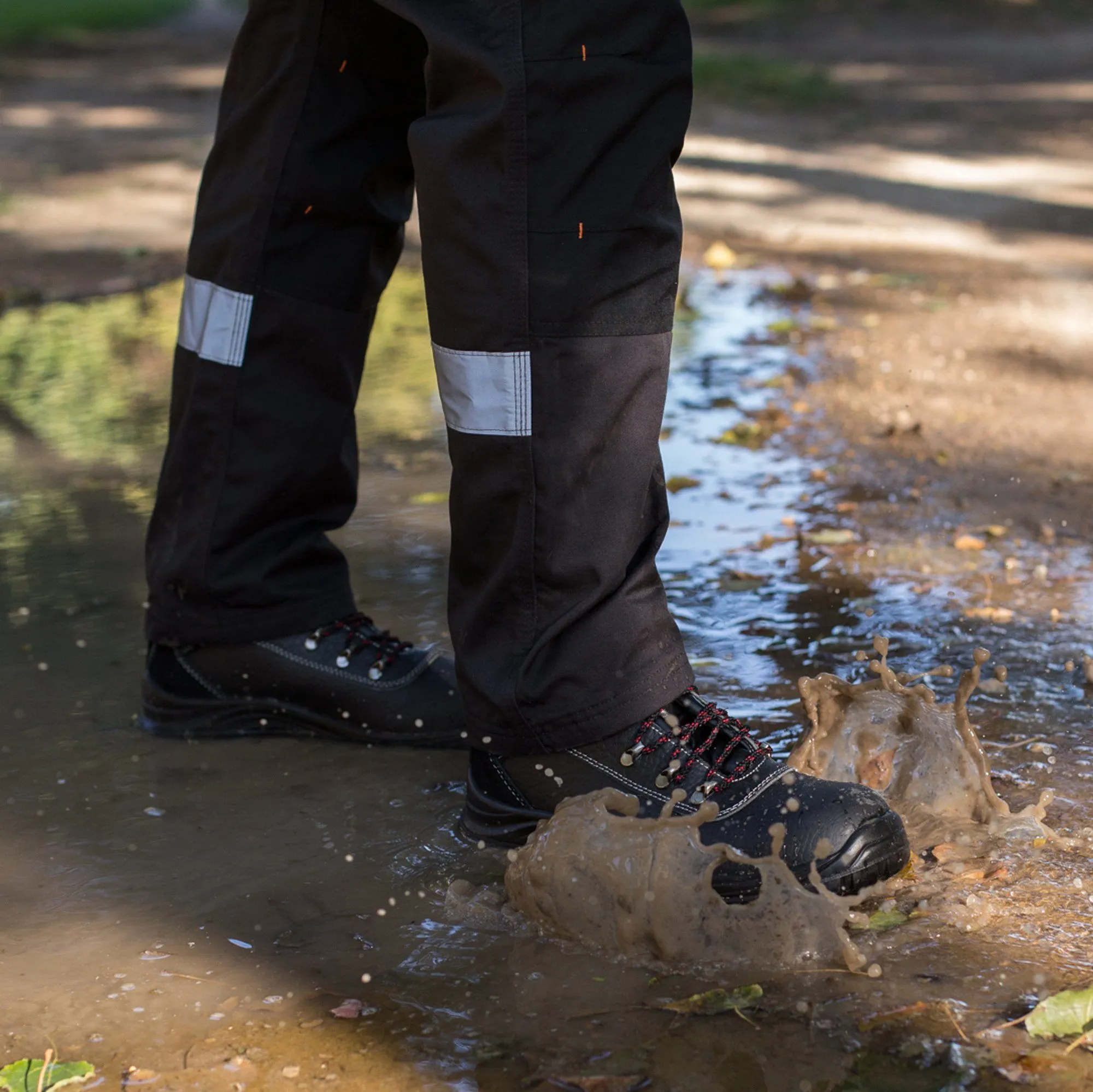 Mens Waterproof Safety Boots With Steel Midsole Wide Fit | Steel Toe Cap Work Shoes 7777