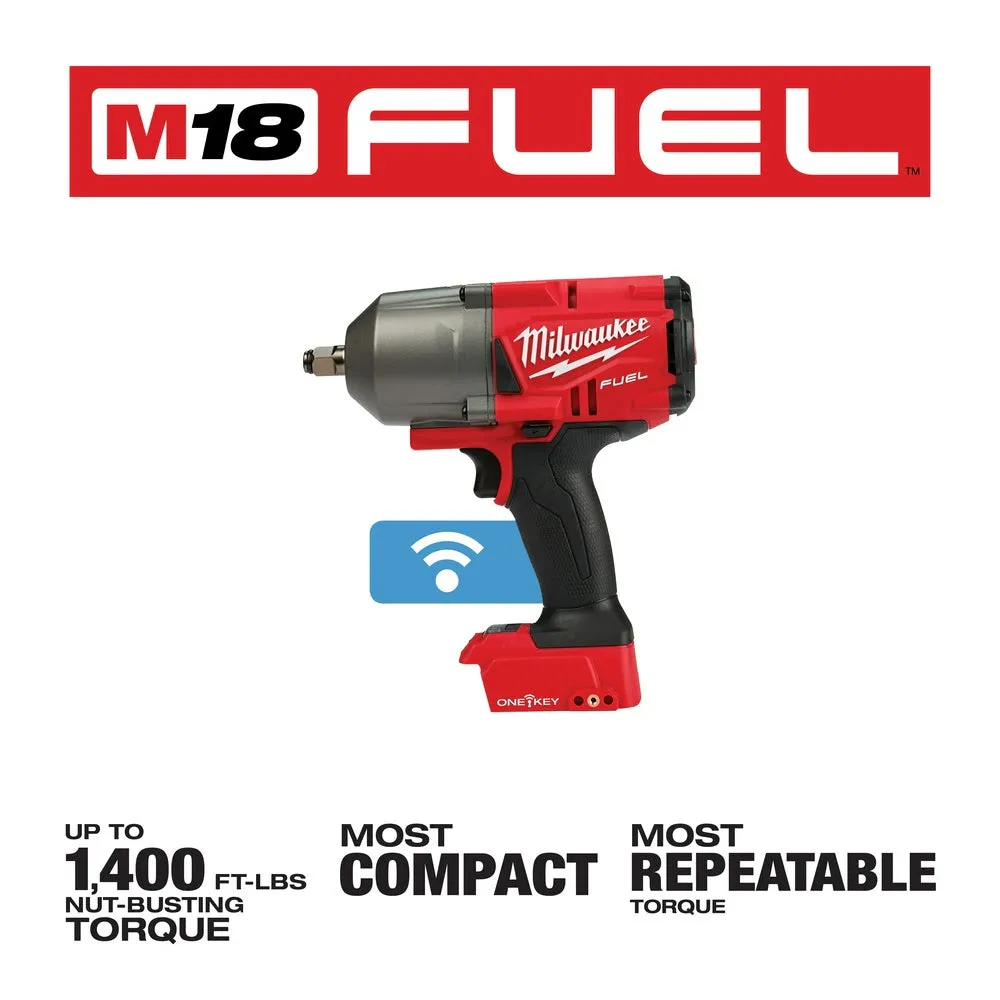 Milwaukee 2863-20 M18 FUEL ONE-KEY High Torque Impact Wrench 1/2" Friction Ring Bare