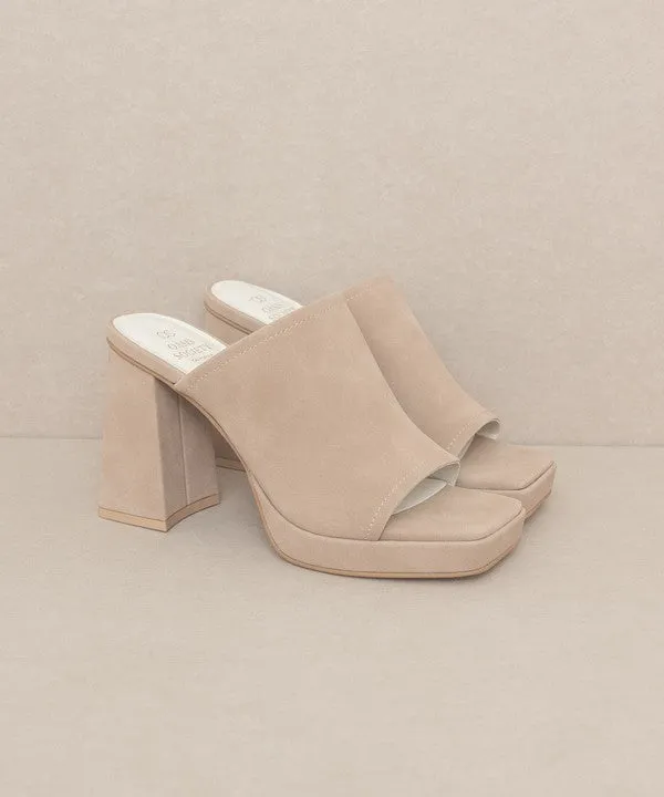 OASIS SOCIETY Vivienne - Slip On Platform Heels - Online Exclusive