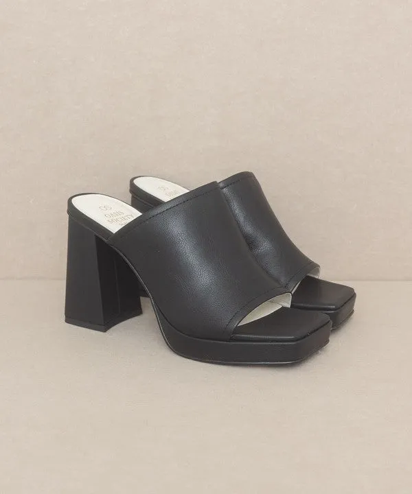 OASIS SOCIETY Vivienne - Slip On Platform Heels - Online Exclusive