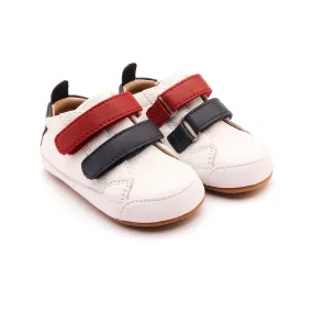 Old Soles Baby 2 Straps - Snow/Navy/Red