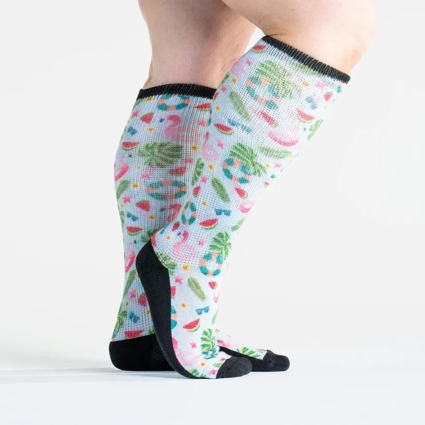 Pool Party Non-Binding Diabetic Socks