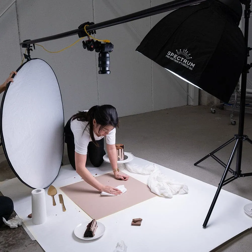 ProBoards Flat Lay Photography Rigid Beige Brown Backdrop - Bare Necessities (60cm x 60cm)