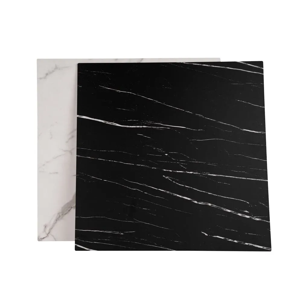 ProBoards Flat Lay Photography Rigid Black & White Marble Backdrop - Tamarama (60cm x 60cm)