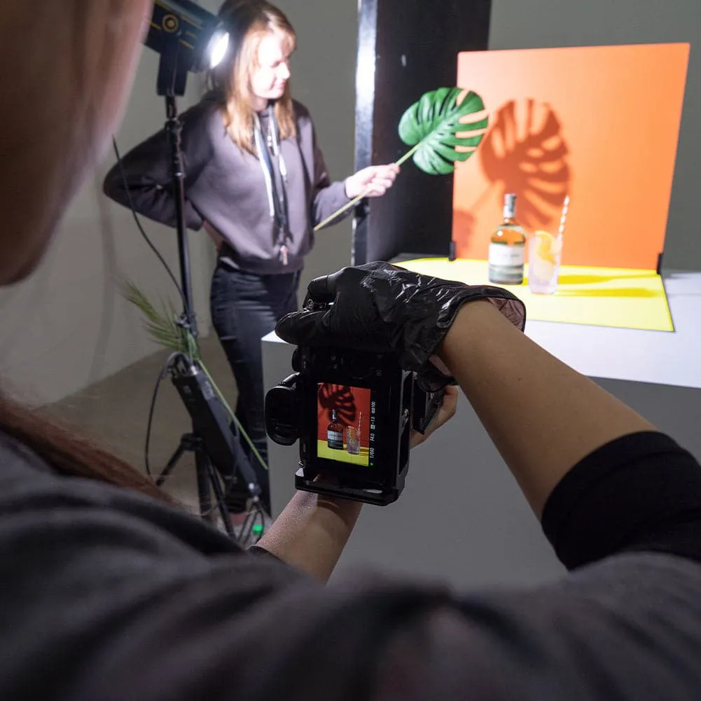 ProBoards Flat Lay Photography Rigid Orange & Yellow Backdrop - Rise & Shine (60cm x 60cm)