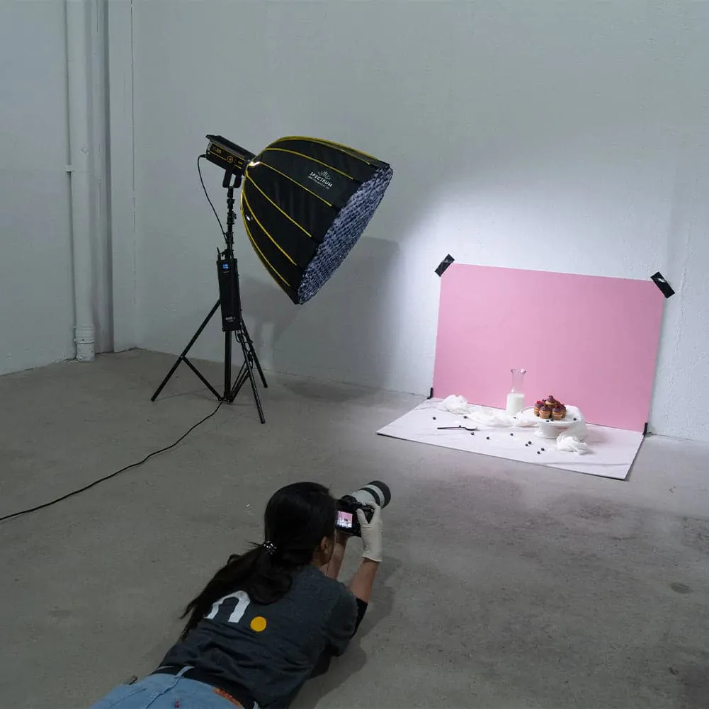 ProBoards Flat Lay Photography Rigid Pink /Off White   Marble Backdrop - Northbridge (80cm x 120cm)