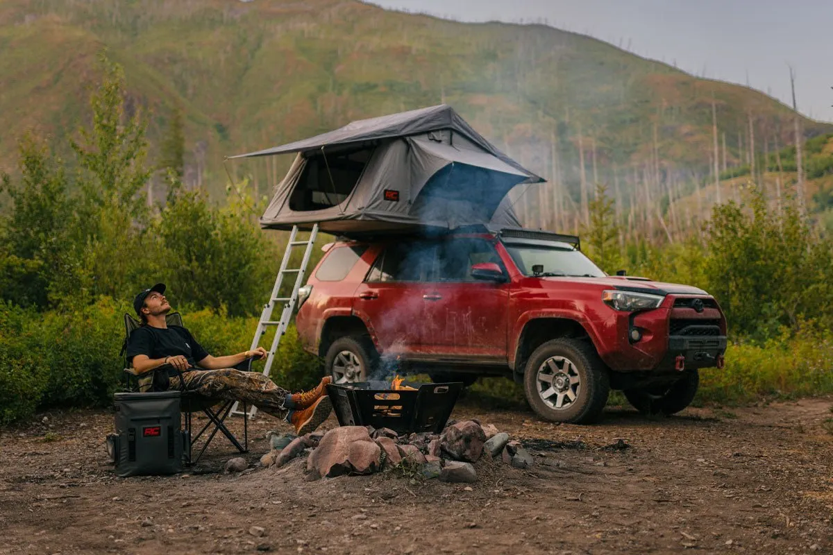 Rough Country Rooftop 3 Person Overlanding Tent w/ Built in LED Lighting