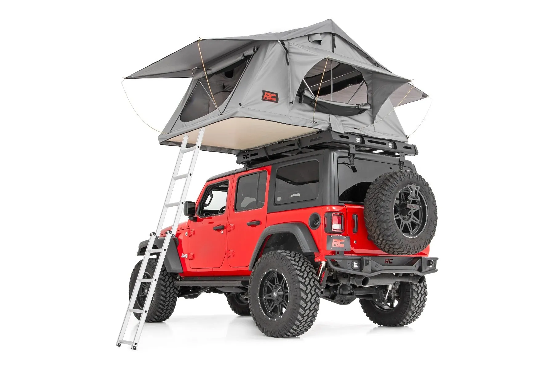 Rough Country Rooftop 3 Person Overlanding Tent w/ Built in LED Lighting