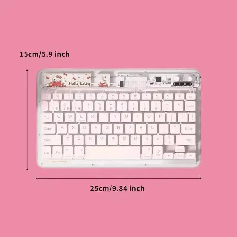 Sanrio Hello Kitty Ambidextrous Mouse and Wireless Keyboard