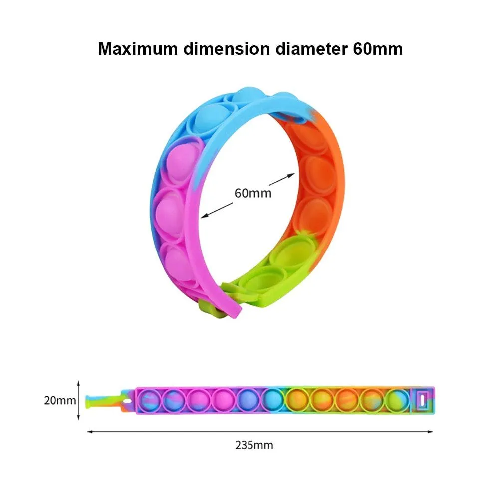 Silicone Pops Bubble Decompression Bracelet