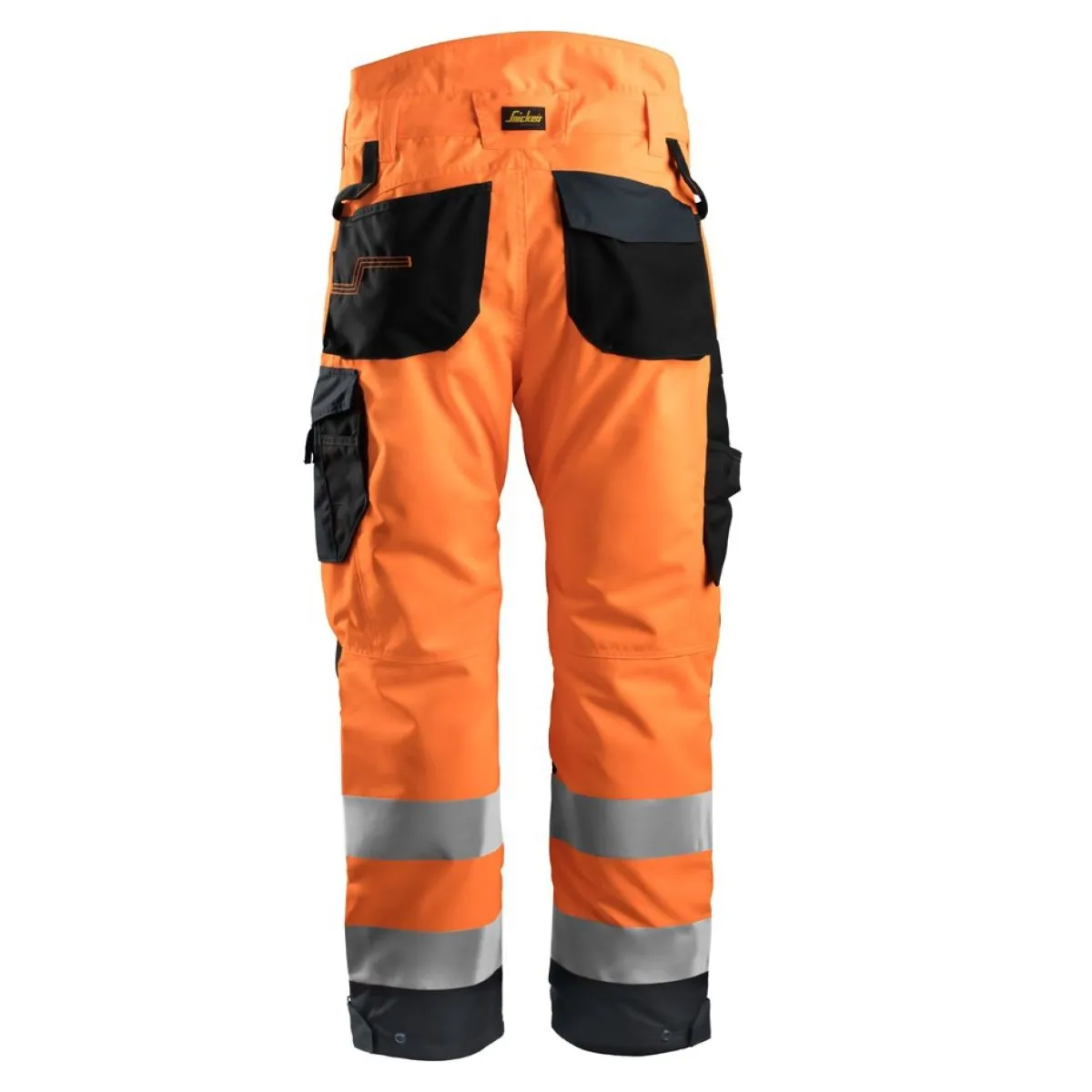 Snickers&#x20;6639&#x20;AllroundWork,&#x20;High-Vis&#x20;37.5&#x20;Insulated&#x20;Trousers&#x2B;,&#x20;Class&#x20;2&#x20;-&#x20;Orange&#x2F;Steel&#x20;Grey