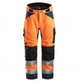 Snickers&#x20;6639&#x20;AllroundWork,&#x20;High-Vis&#x20;37.5&#x20;Insulated&#x20;Trousers&#x2B;,&#x20;Class&#x20;2&#x20;-&#x20;Orange&#x2F;Steel&#x20;Grey