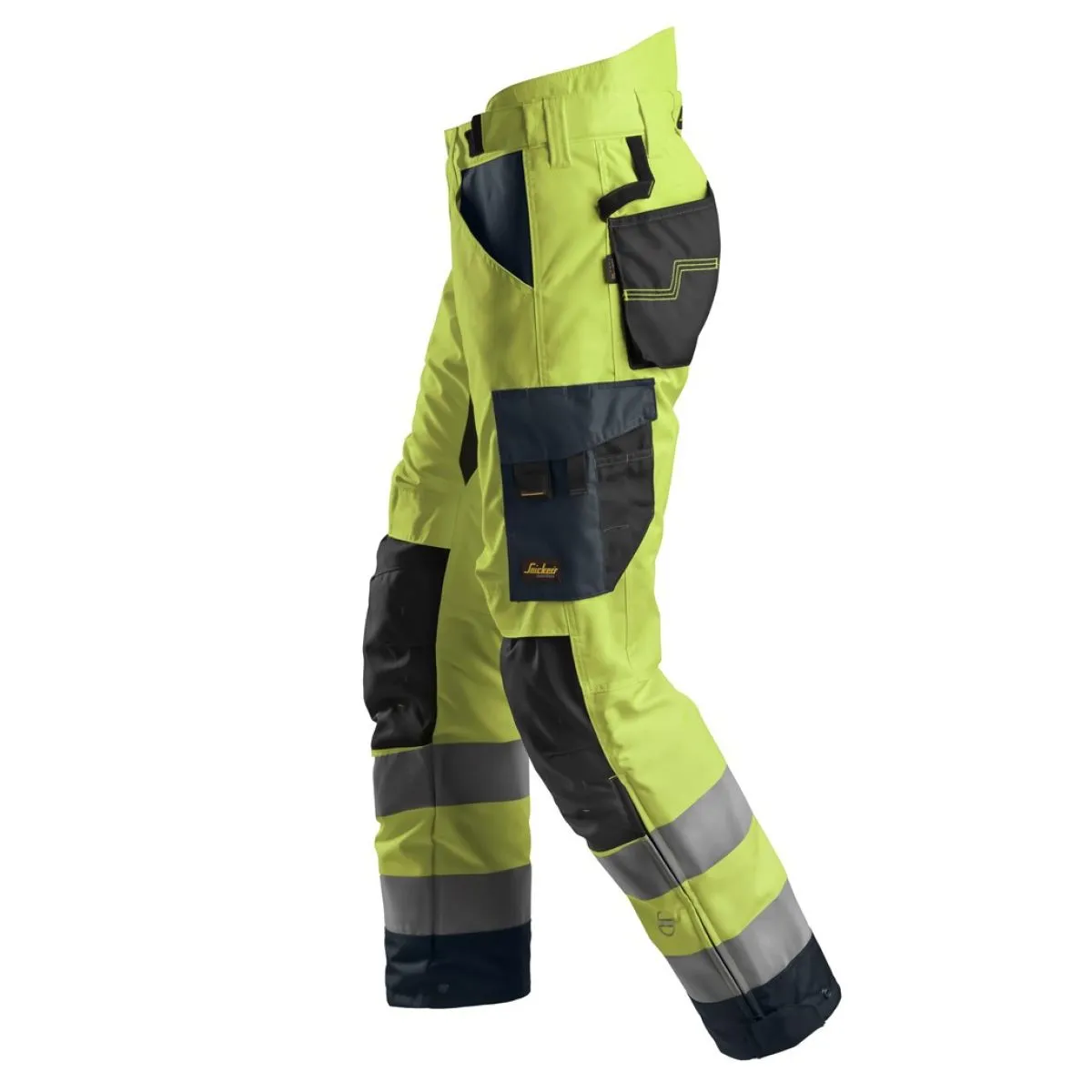 Snickers&#x20;6639&#x20;AllroundWork,&#x20;High-Vis&#x20;37.5&#x20;Insulated&#x20;Trousers&#x2B;,&#x20;Class&#x20;2&#x20;-&#x20;Yellow&#x2F;Steel&#x20;Grey