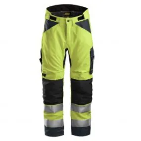 Snickers&#x20;6639&#x20;AllroundWork,&#x20;High-Vis&#x20;37.5&#x20;Insulated&#x20;Trousers&#x2B;,&#x20;Class&#x20;2&#x20;-&#x20;Yellow&#x2F;Steel&#x20;Grey