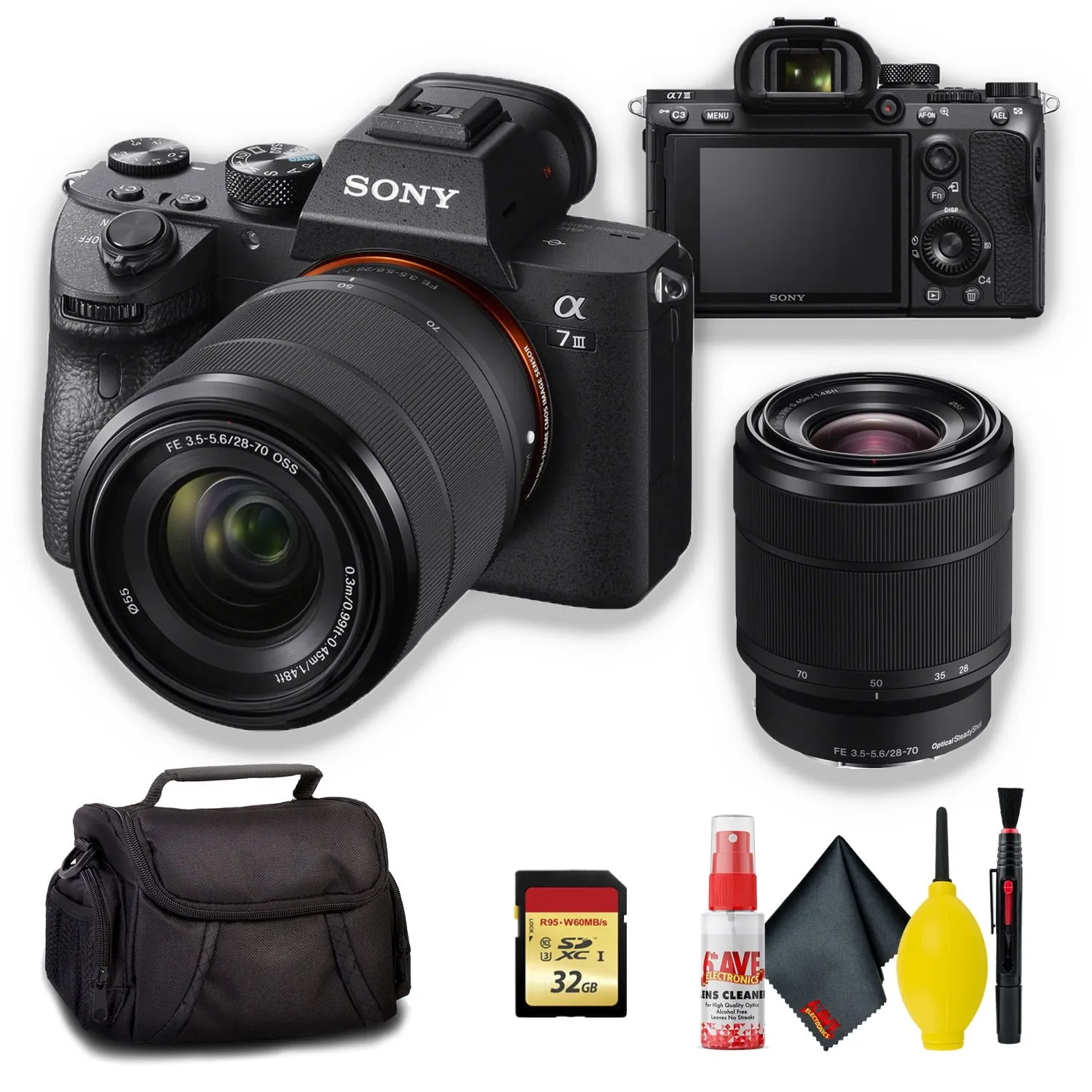 Sony Alpha a7 III Mirrorless Digital Camera with 28-70mm f/3.5-5.6 Lens - Kit