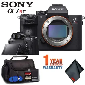 Sony Alpha a7R III Mirrorless Digital Camera (Body Only) Base Accessory Kit   Extended Warranty Bundle