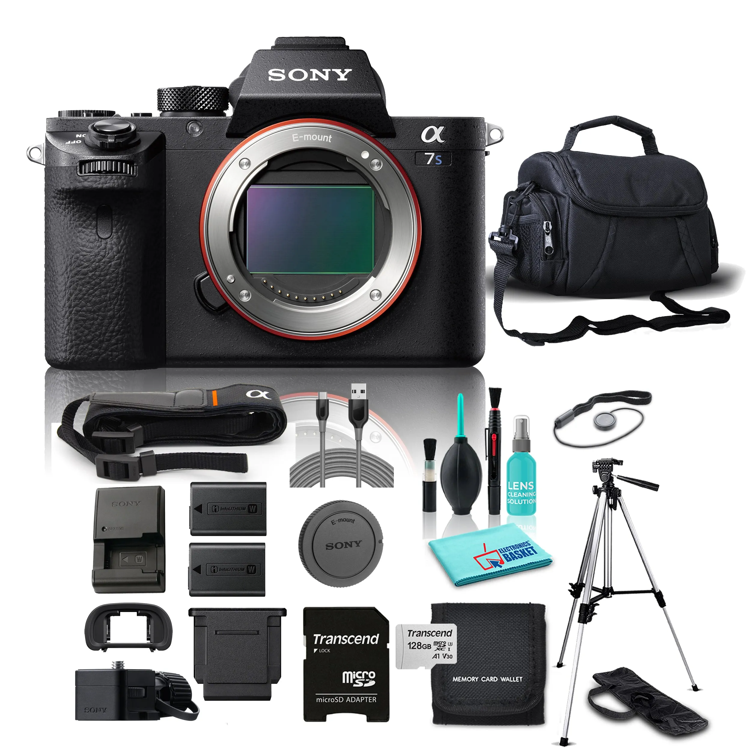 Sony Alpha a7S II Mirrorless Digital Camera, 12.2MP Full-Frame Exmor CMOS Sensor, Internal UHD 4k30 Recording Bundle - Body Only