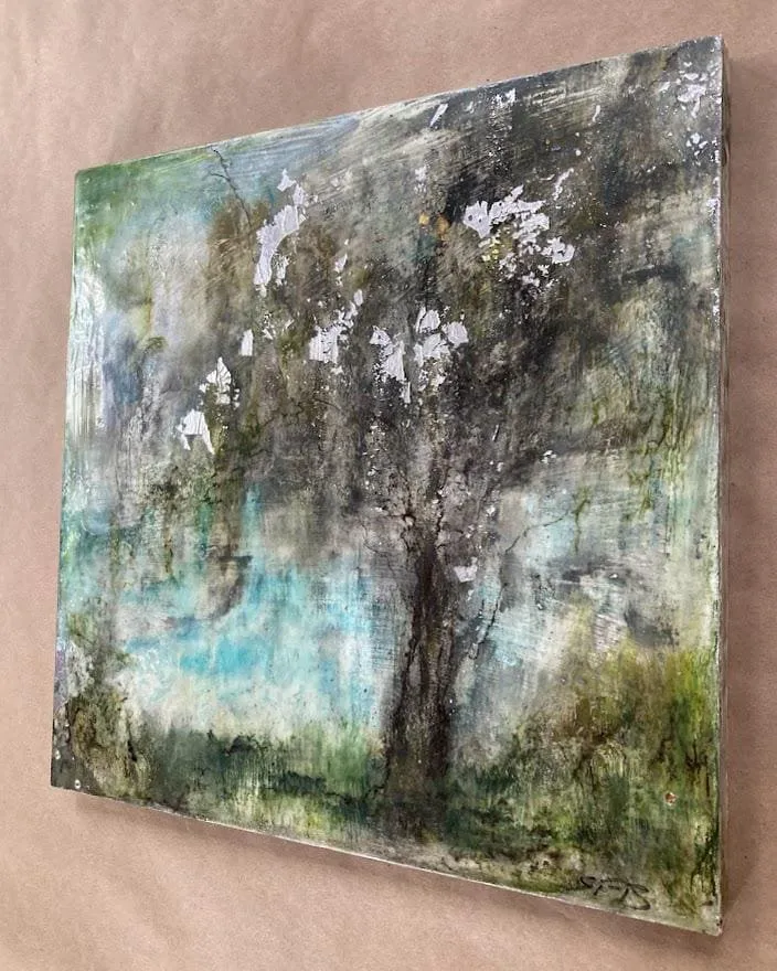 Southern Blues Original | Landscape Oil Painting | Gallery Wall Art | Marsh Painting | Oak Tree Art | Housewarming Gift