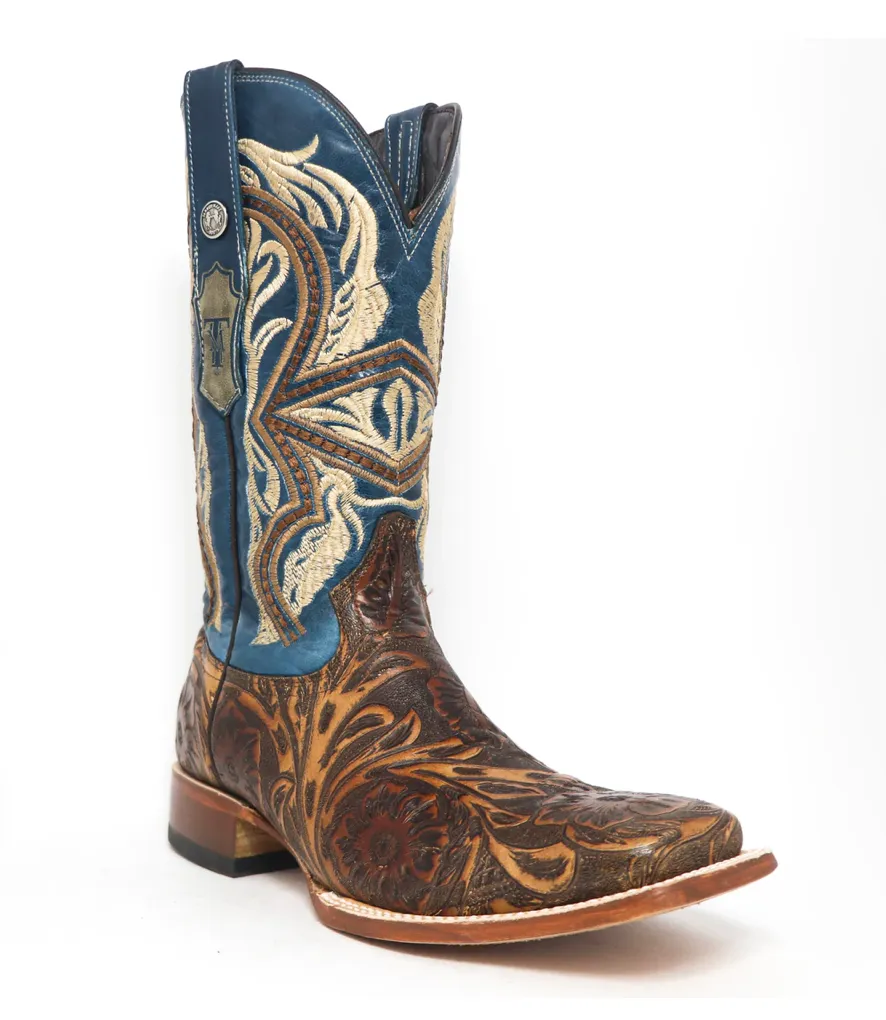 TM205544 - Tanner Mark Men's Yoakum Boot - Jungle Saddle Tooled