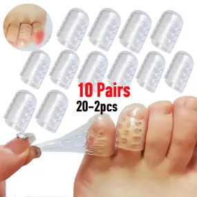 Transparent Silicone Toe Separators for Foot Pain Relief - Ultimate Comfort Experience