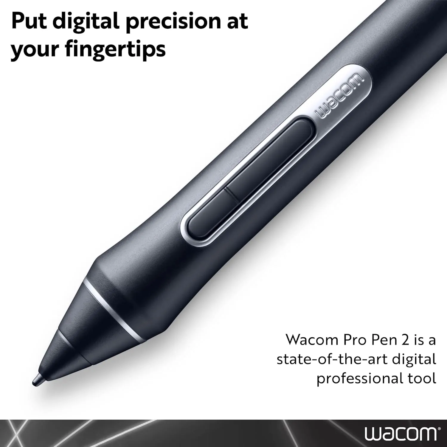 Wacom Pro Pen 2 (KP504E) - Compatible Cintiq Pro & MobileStudio Pro,Black