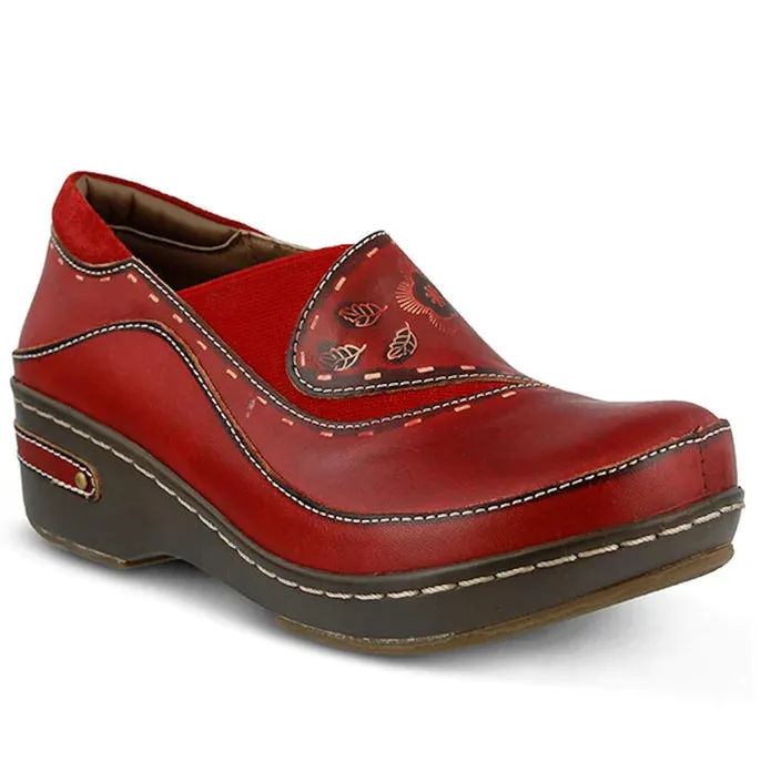 Women's L'Artiste | Burbank Slip On Clog | Red