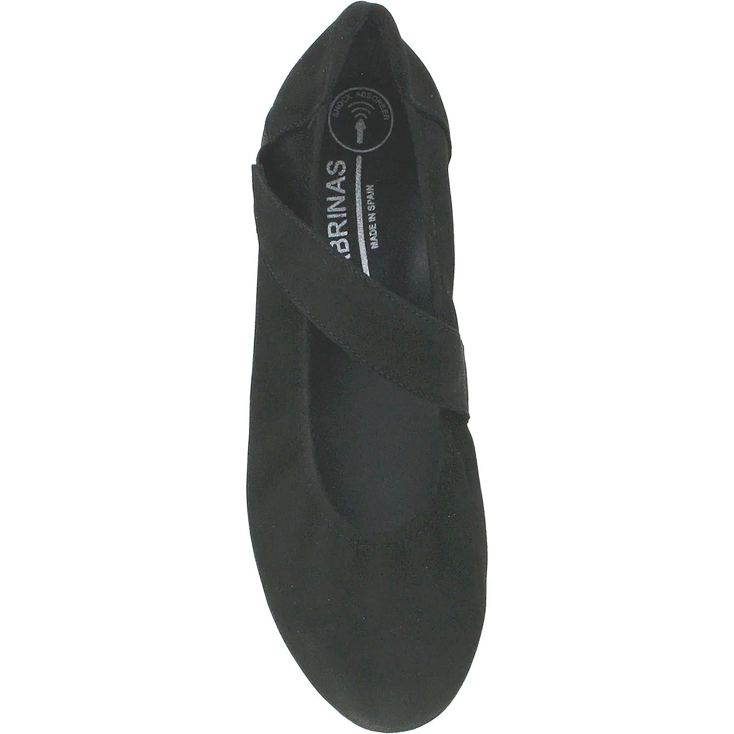 Women's Sabrinas Bruselas 85035 with Removable Arch Support Footbed Black Suede