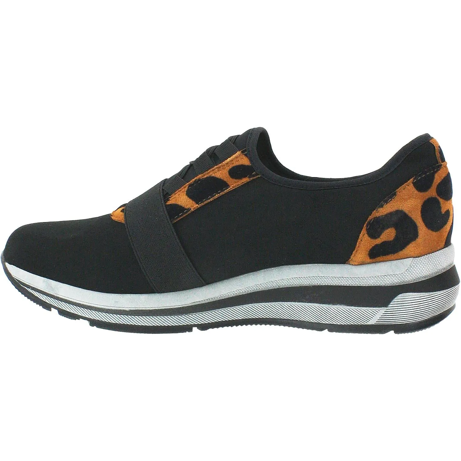 Women's Sabrinas Manchester 88502 Black/Brown Spots Lycra