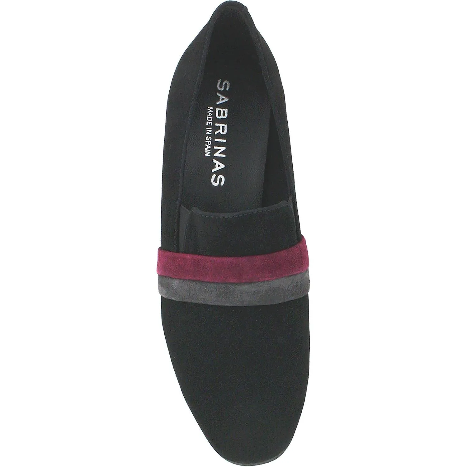 Women's Sabrinas Quebec 89504 Black/Grey/Burgundy Suede