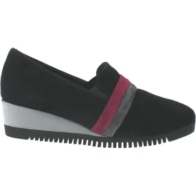 Women's Sabrinas Quebec 89504 Black/Grey/Burgundy Suede