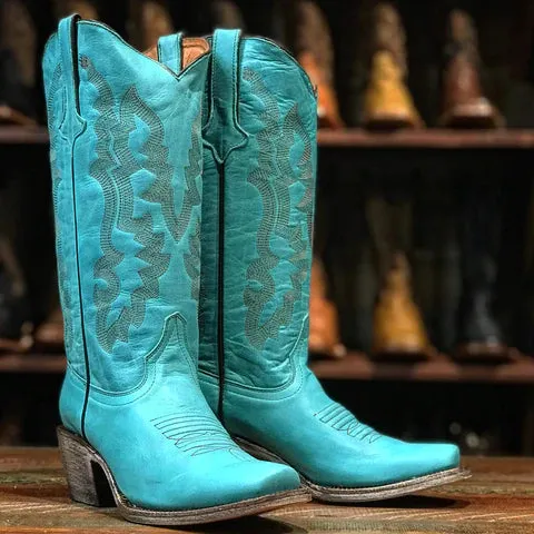 Women's Tanner Mark Addy Turquoise Calf Boot