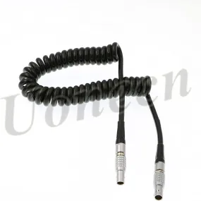 XL LL Timecode Cable 5 pin Male to 5 pin Male Coiled Twist Cable for Sound Devices ZAXCOM DENECKE