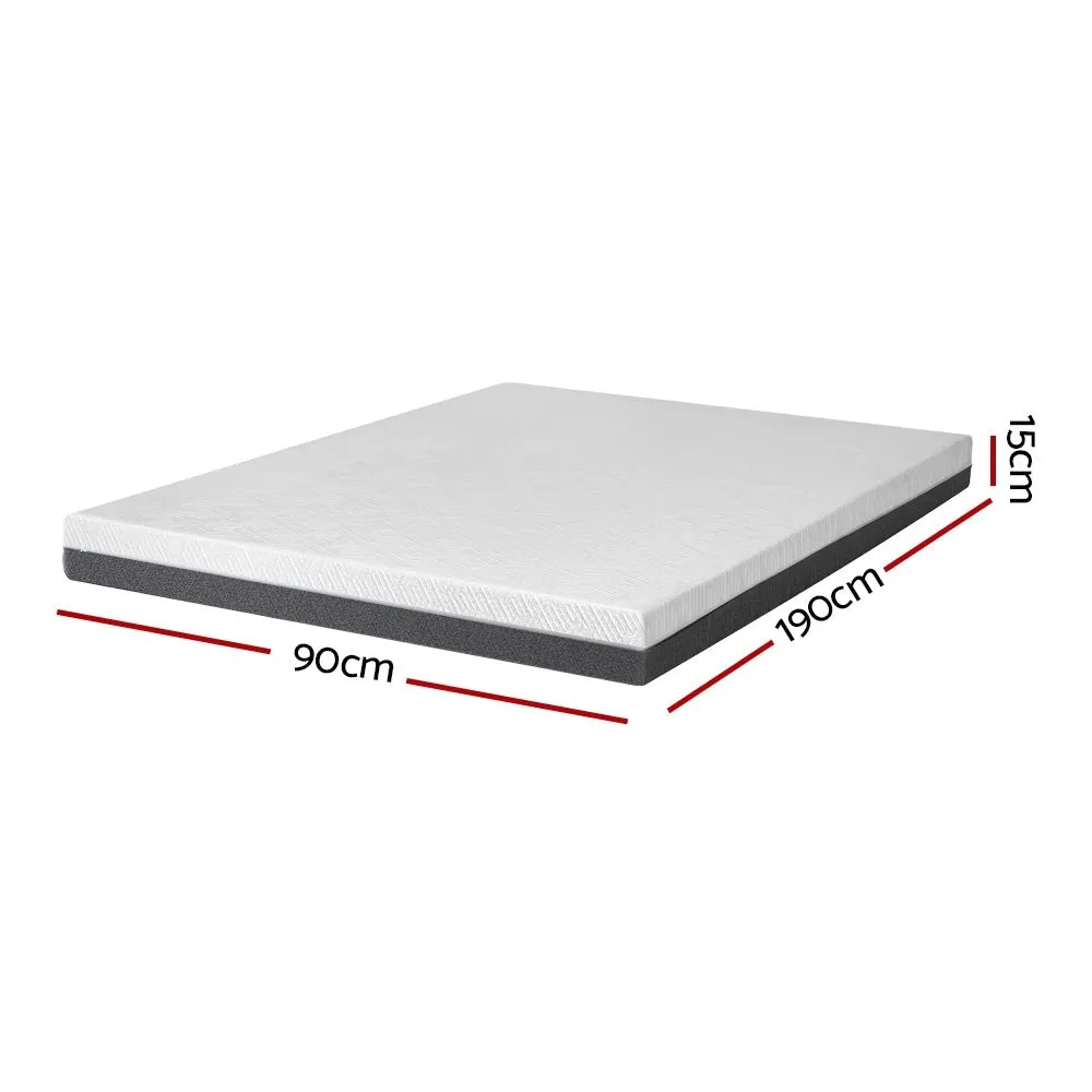 Zero Spring Cool Gel Memory Foam Mattress 15CM Thick - Single